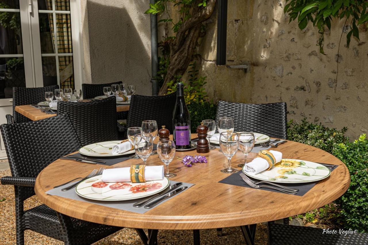 Logis Auberge Le Colombien - Hotel Et Restaurant Villandry Exterior foto